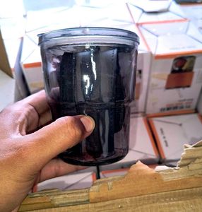 Stylish 400ml Glass Mug with Straw - Black Sleeve