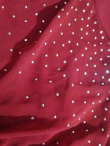 women&#39;s red sequined Top