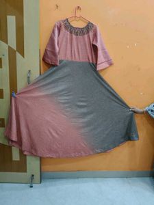 Elegant Two-Tone Dress