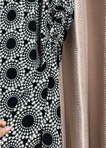 Printed Black &amp; White Dress