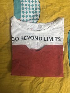 &#34;Go Beyond Limits&#34; Tee &amp; Red Layer