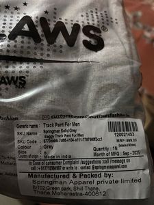 Branded New Grey Joggers with tag and original MRP