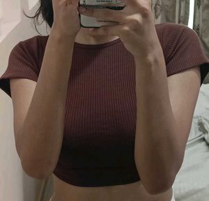 Ribbed Tie-Back Top