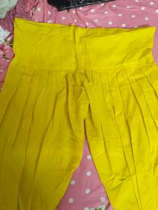 Yellow Ethnic Salwar Pants
