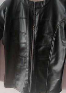 Stylish Black Faux Leather Jacket