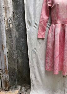 56 Pink Tie-Dye Dress