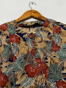Vintage Floral Button Down Blouse