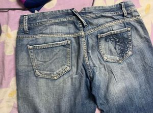 Wide Leg Denim Jeans