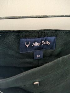 Allen Solly | Checked Formal Pants | Dark Green