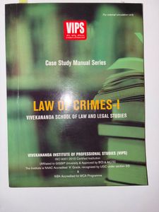 Law of Crimes - I Case Study Manual