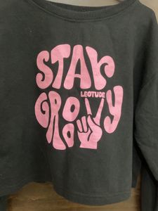 Stay Groovy Black Sweatshirt