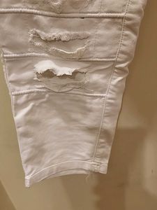 Ripped White Jeans
