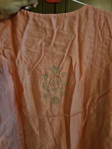 FAB india Elegant Peach Kurta