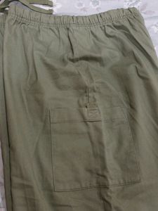Khaki Cargo Capris, Easy Way Quick Drying