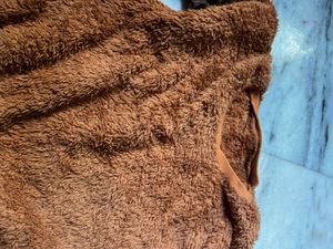 brown fur sweatshirt