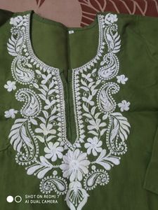 Chikankari Cotton Kurti