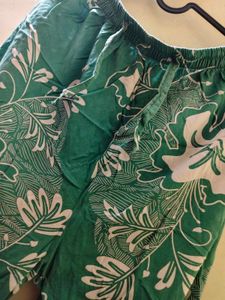 Green Floral Kaftan Dress
