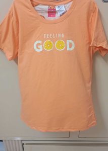 Coral Orange Color Tshirt For Women🧡🍊