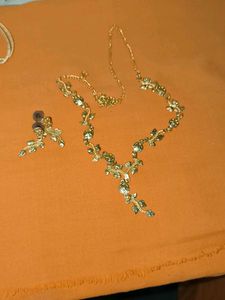 Floral Necklace and Earring Set
