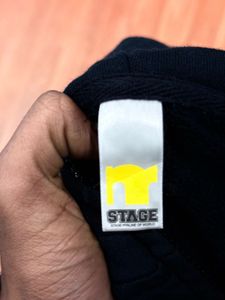 Black 'Stage Crew' Zip-Up Hoodie