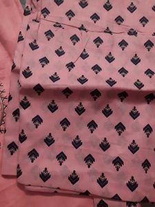 Peach Colour Glace Cotton Suit