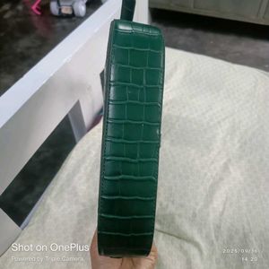 Green Crocodile Handbag