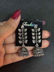 Latest New Design Silver Jhumka Earrings