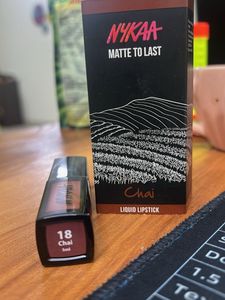 Brand New Nykaa Lipstick Shade Chai With Box