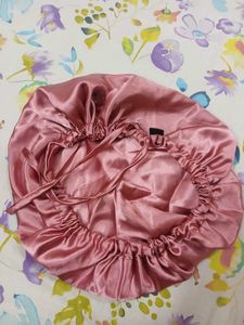 Pink Satin Hair Bonnet