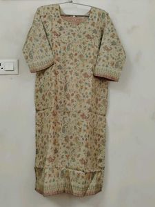 Vintage Floral Print Kurti