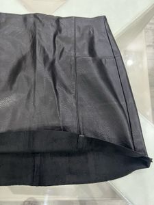 Branded Leather Women’s Skirt