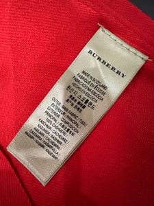 Burberry Red Scarf Unisex