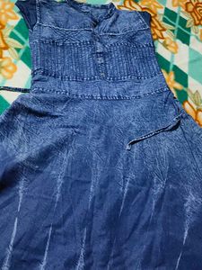 Blue Denim Style Dress
