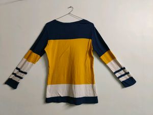 Mustard Color Full Sleeves Tshirt