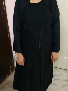 Black Embellished Abaya