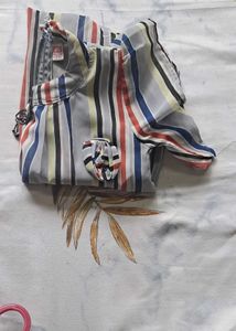 Striped Button-Up Top Combo