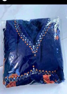 Floral Navy Blue Dress