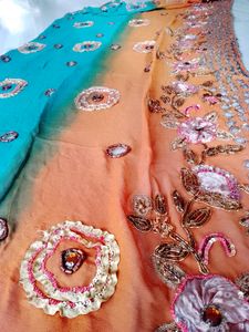 Pure Khaddi Georgette Dupatta With Work All Over