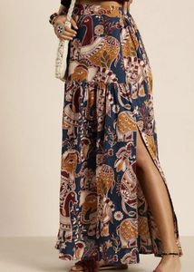 Elephant Print Ethnic Skirt