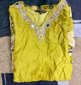 XL Size Lime Green Kurti..