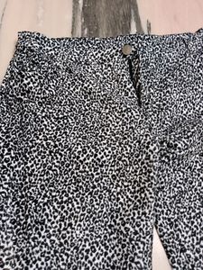 Cheetah Print Velvet Jeans