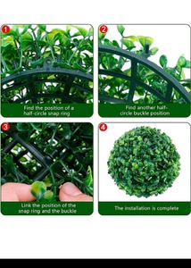 Artificial Eucalyptus Boxwood Topiary Grass Ball