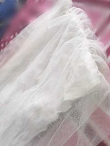 Korean short net crop top