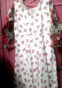 Floral Printed Long Gown