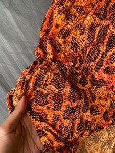 snake print bodysuit