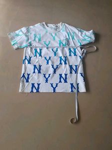 White Shirt  For Men With Overall Design