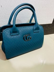 Teal Quilted Satchel Bag New With Tag