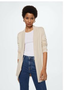 Mango Elegant Cream Cardigan