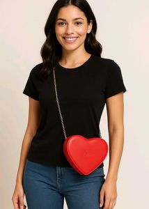 Red Heart Sling Bag