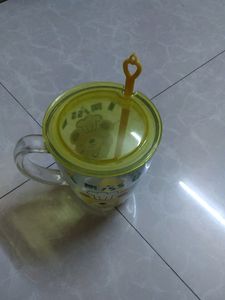 Glass Mag With Lead &amp; Spoon